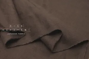 100% brushed linen - chocolate