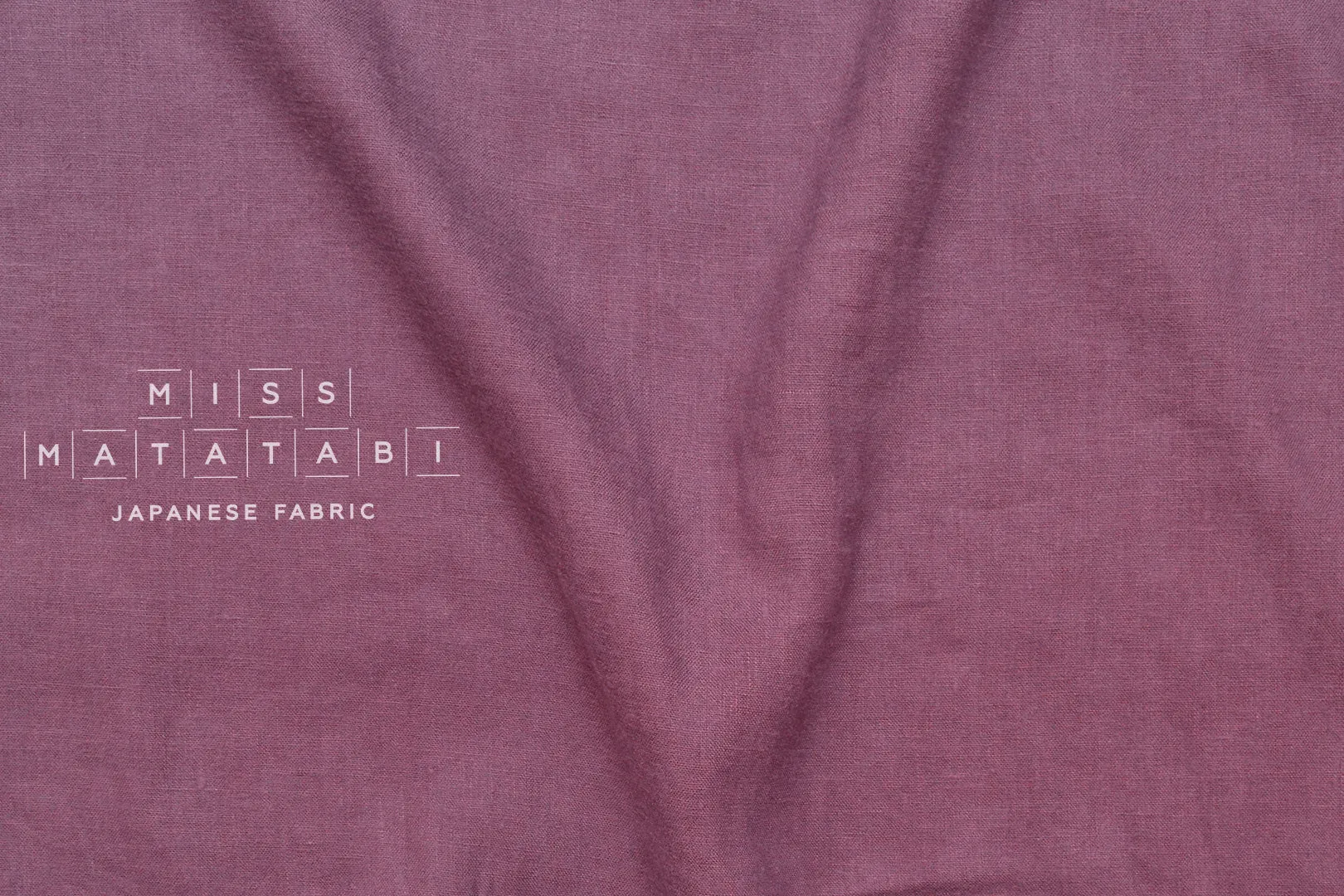 100% brushed linen - mauve