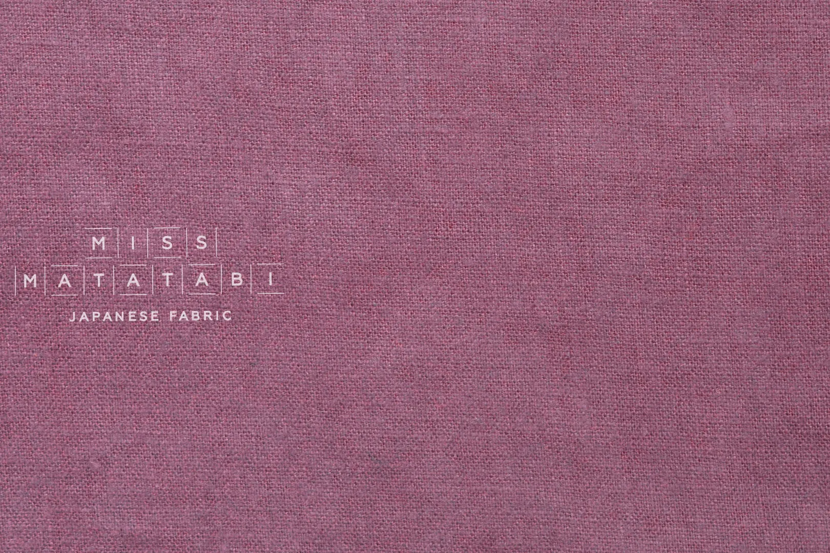 100% brushed linen - mauve