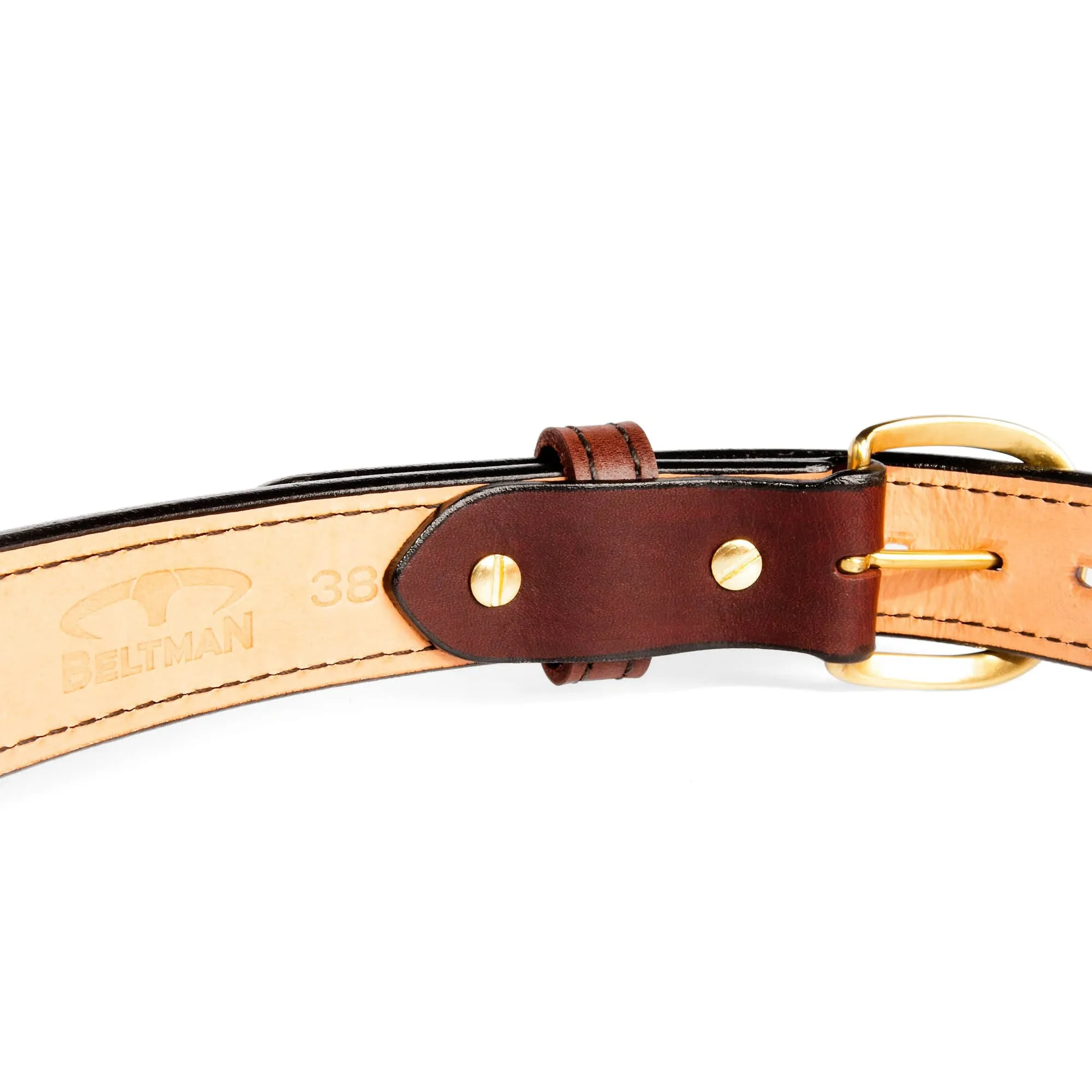 1.5" Wide Dual-Layer Bullhide Gun Belt