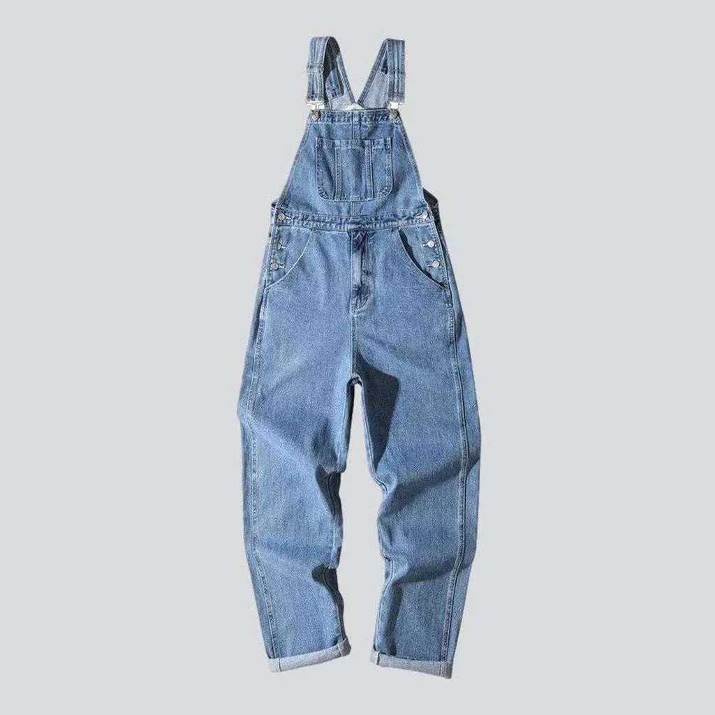 90s style men's denim dungaree