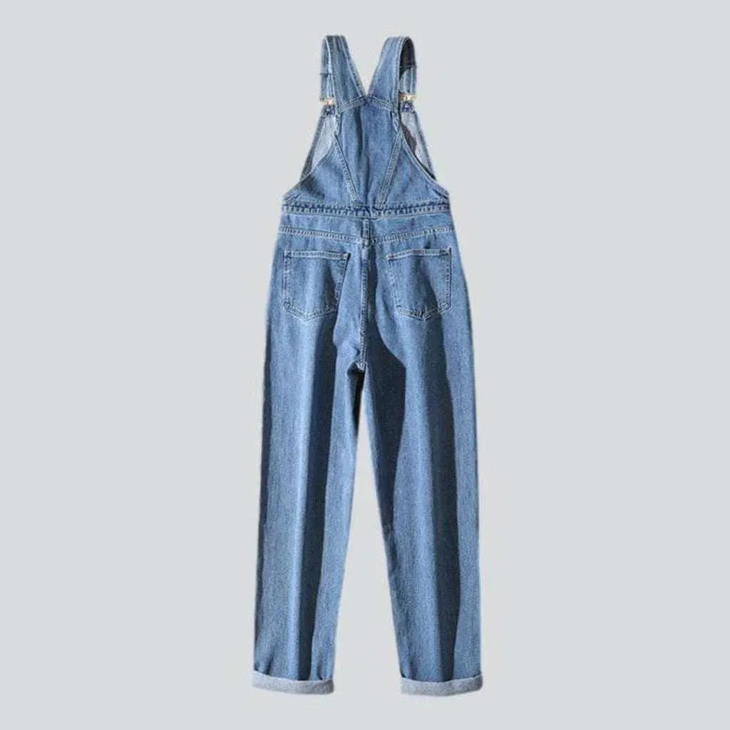 90s style men's denim dungaree