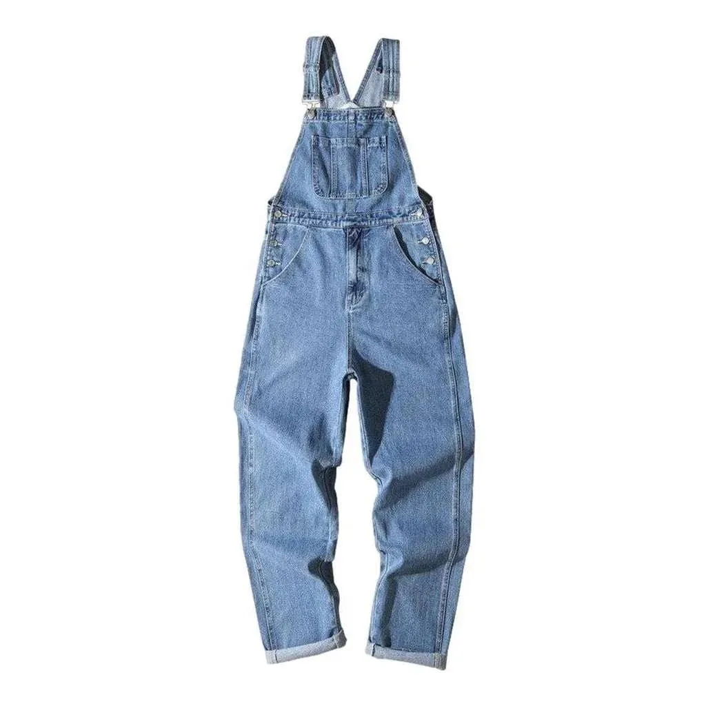 90s style men's denim dungaree