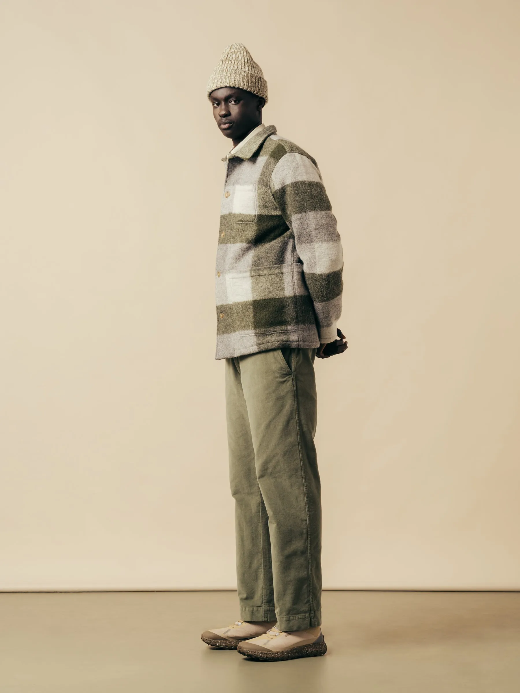 Aberlour Pant In Light Military Cotton Moleskin