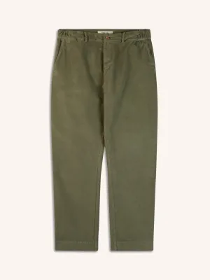 Aberlour Pant In Light Military Cotton Moleskin