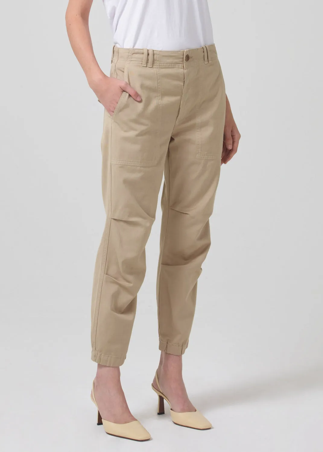 Agni Utility Trouser in Khaki Classic