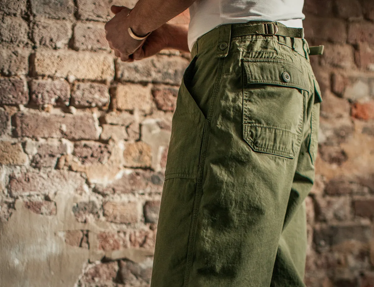 &SONS Fatigue Pant Army Green