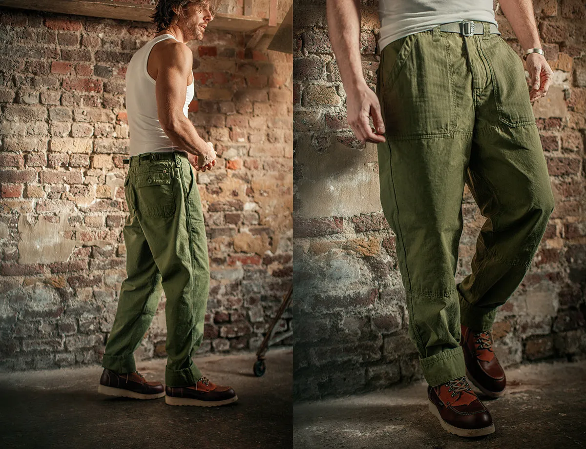 &SONS Fatigue Pant Army Green