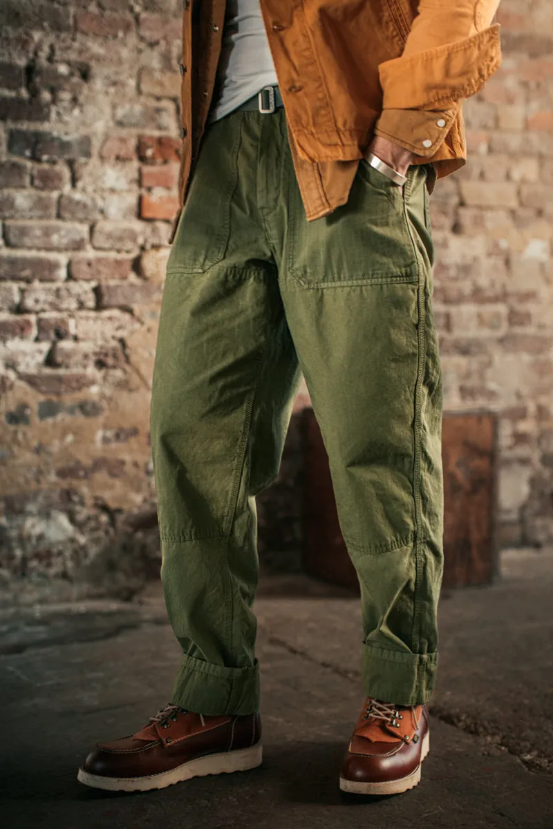 &SONS Fatigue Pant Army Green