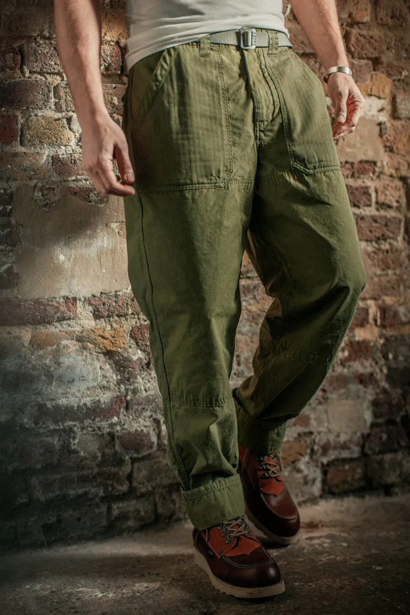 &SONS Fatigue Pant Army Green