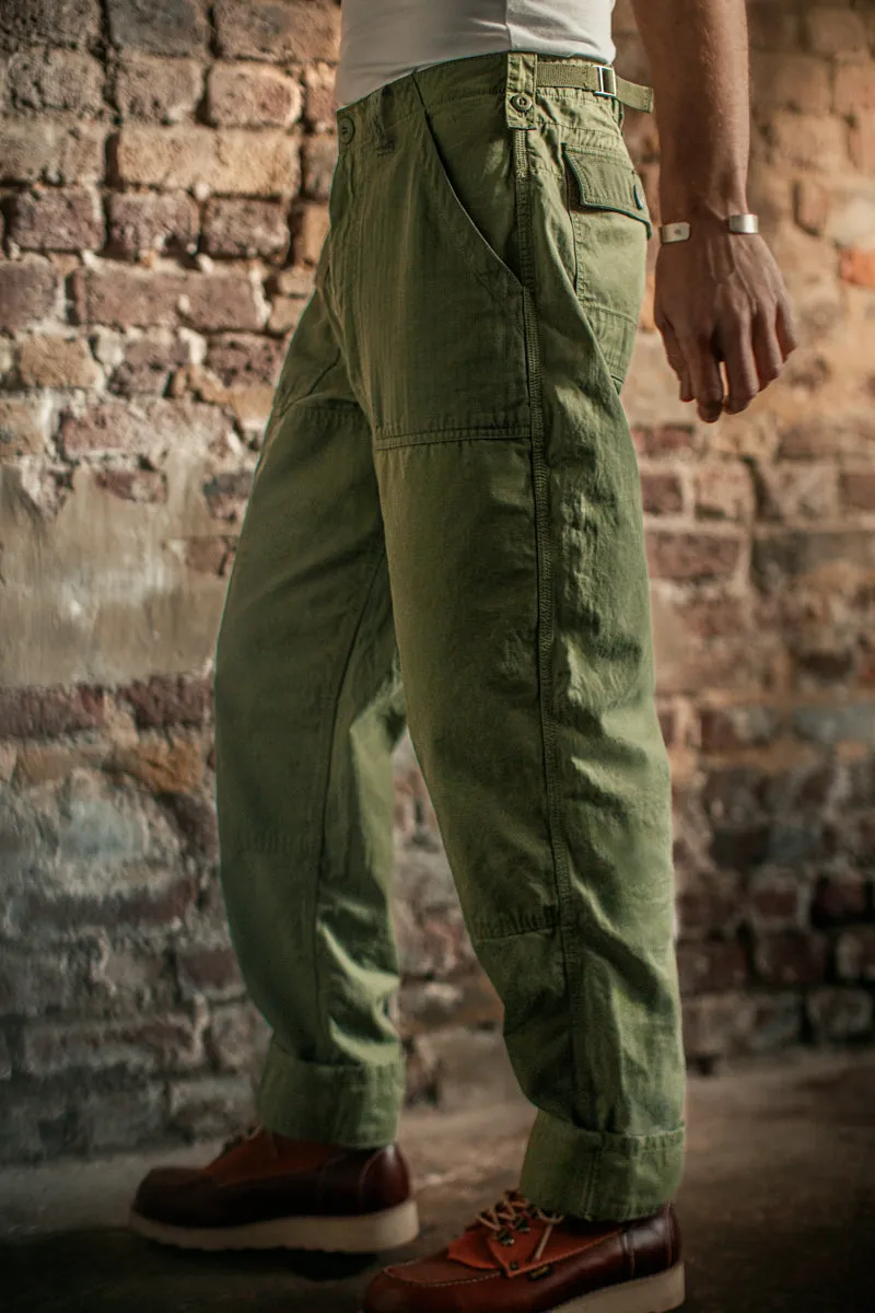 &SONS Fatigue Pant Army Green