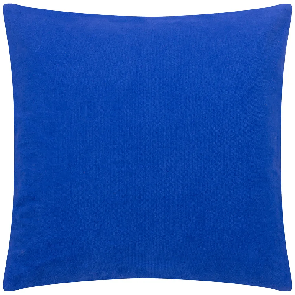 Archie Tufted Cushion Cobalt/Pink