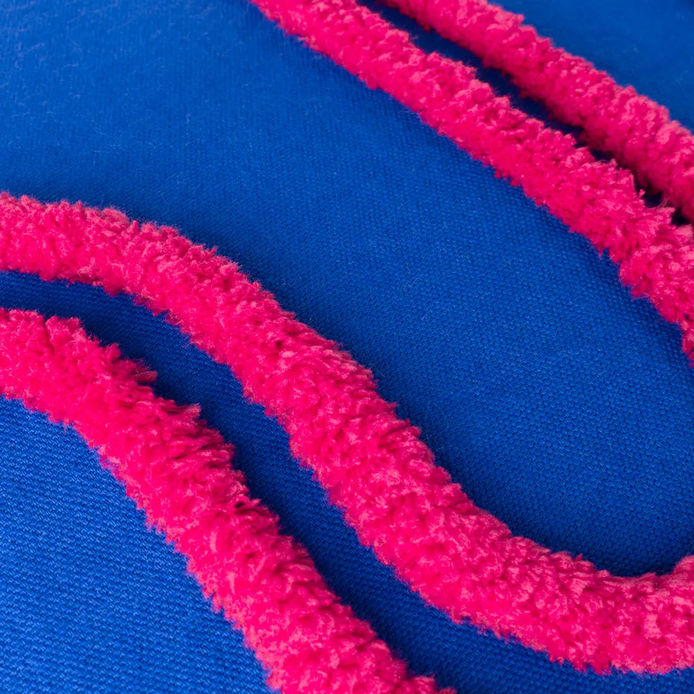 Archie Tufted Cushion Cobalt/Pink