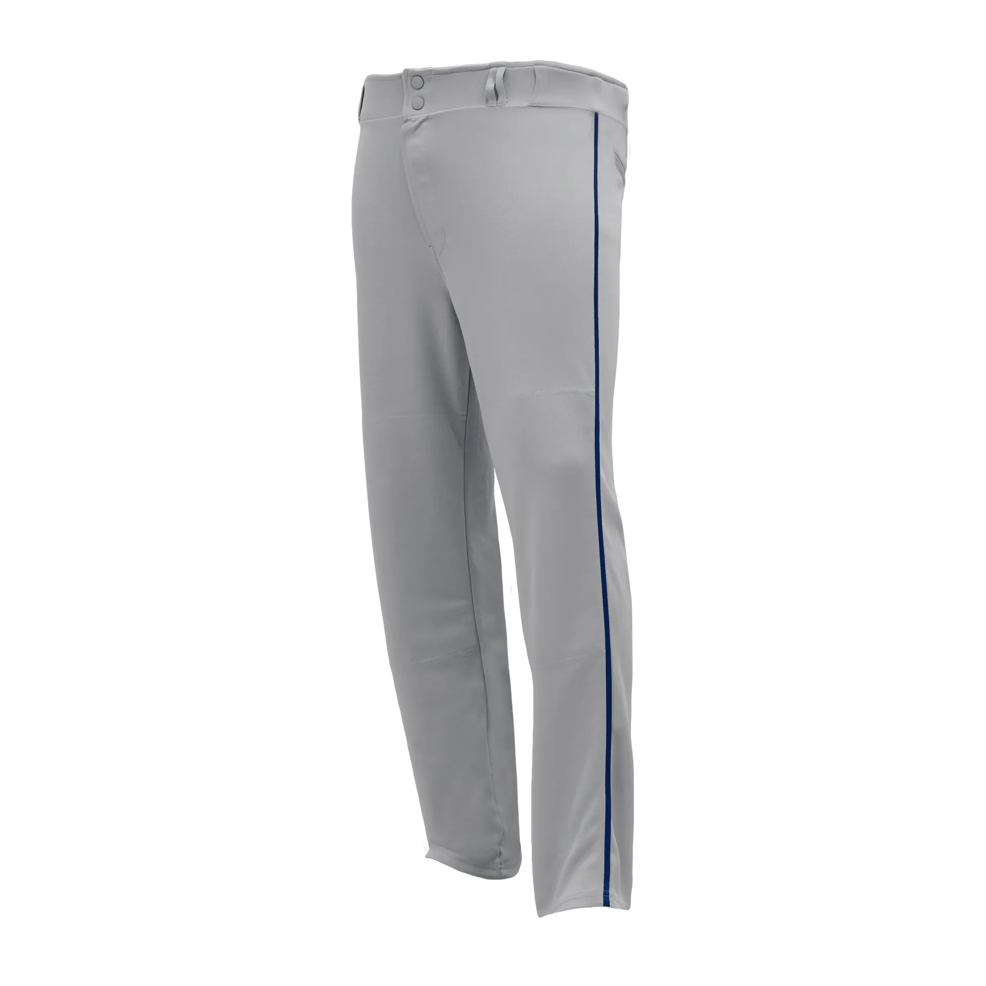 Athletic Knit (AK) BA1391Y-826 Youth Grey/Navy Pro Baseball Pants