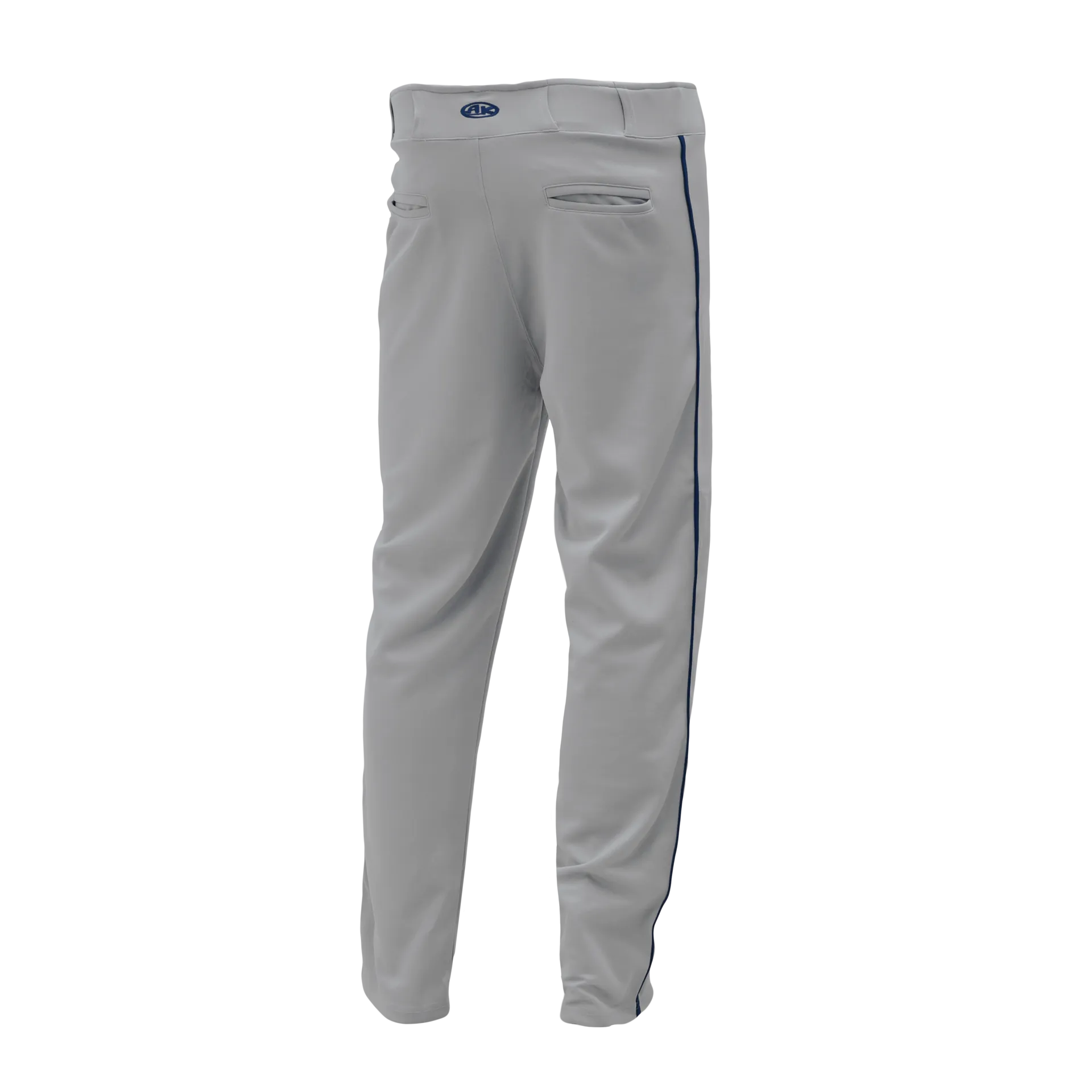 Athletic Knit (AK) BA1391Y-826 Youth Grey/Navy Pro Baseball Pants