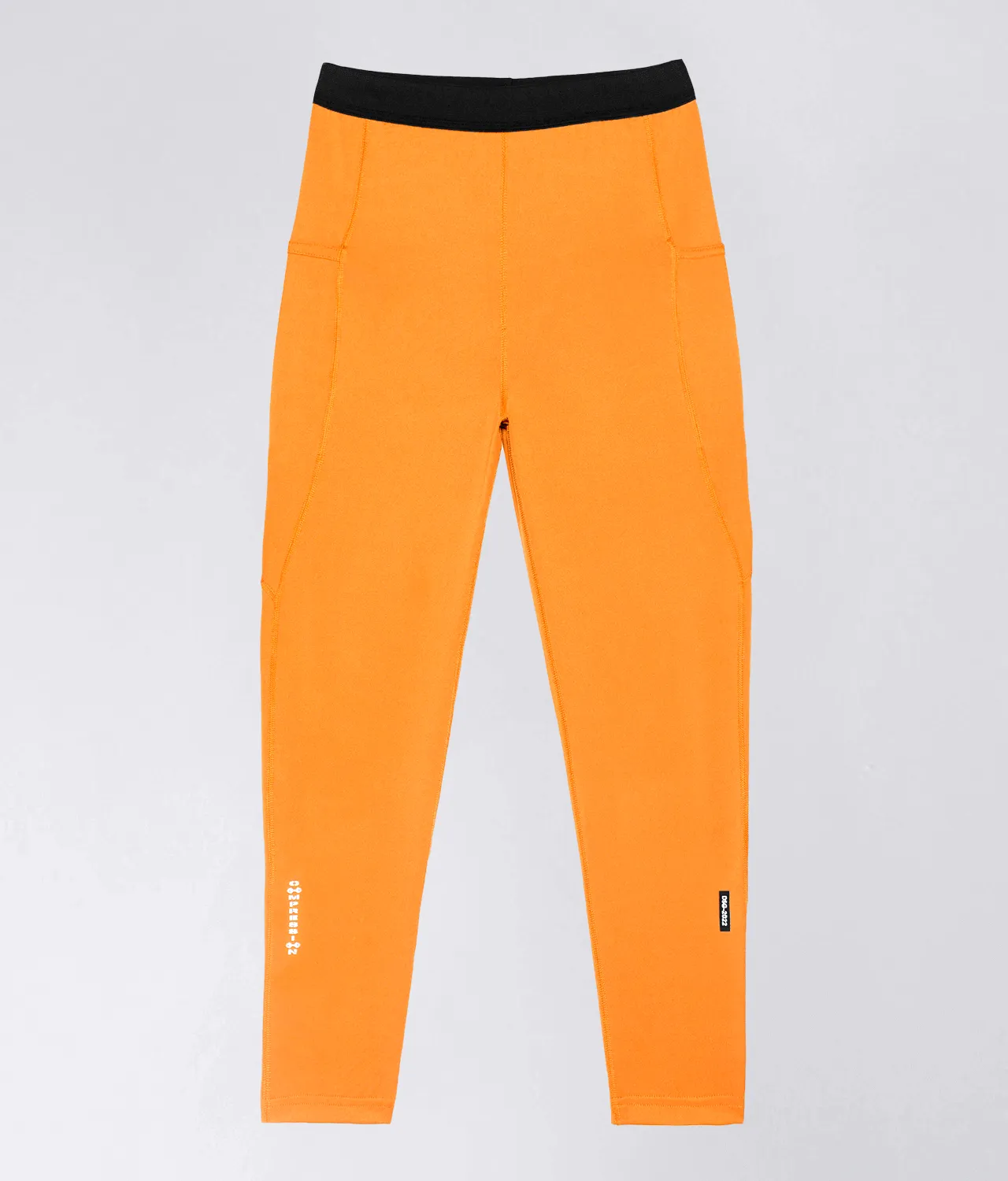 Born Tough Side Pockets Athletic Compression Pants For Men Orange