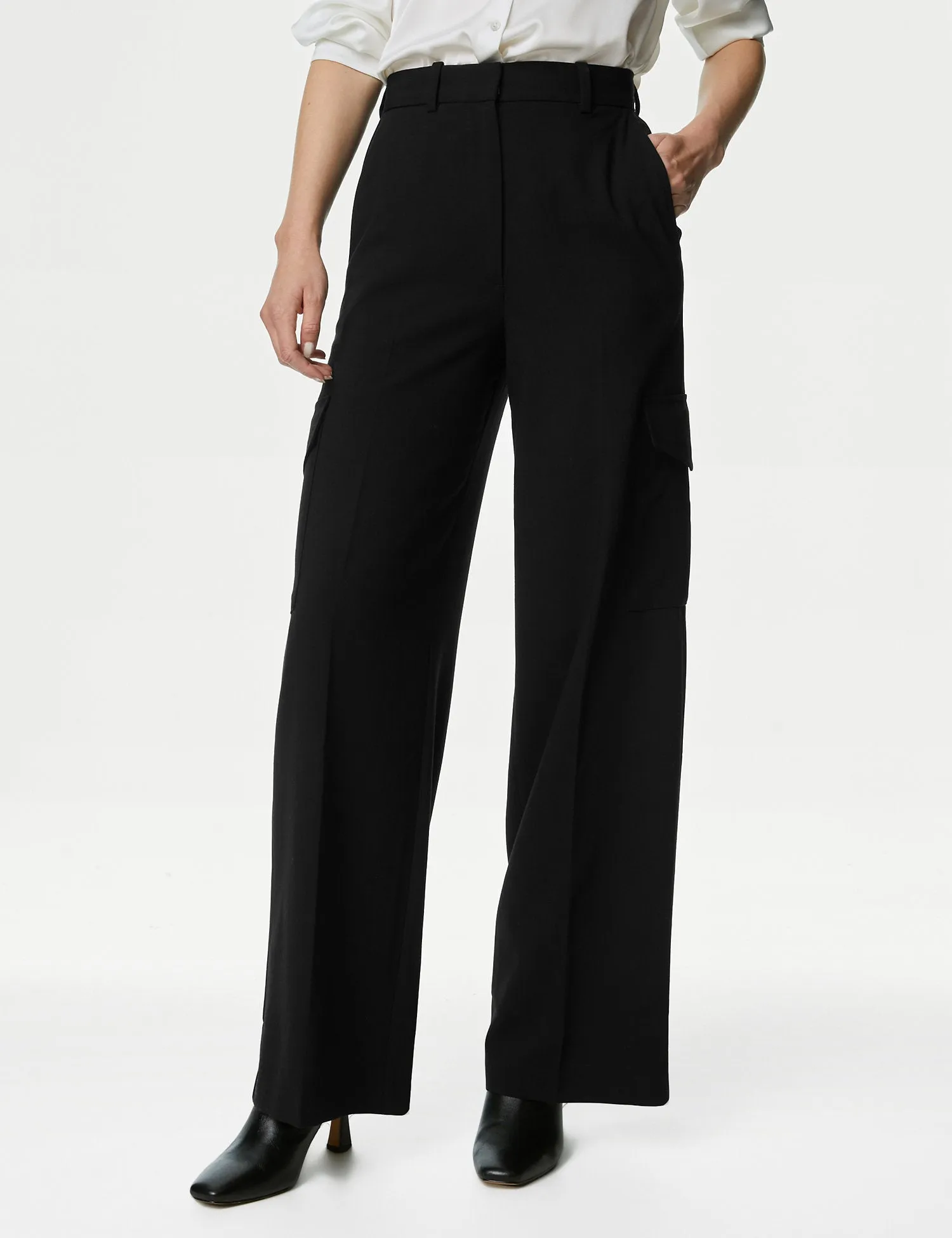 Cargo Wide Leg Trousers