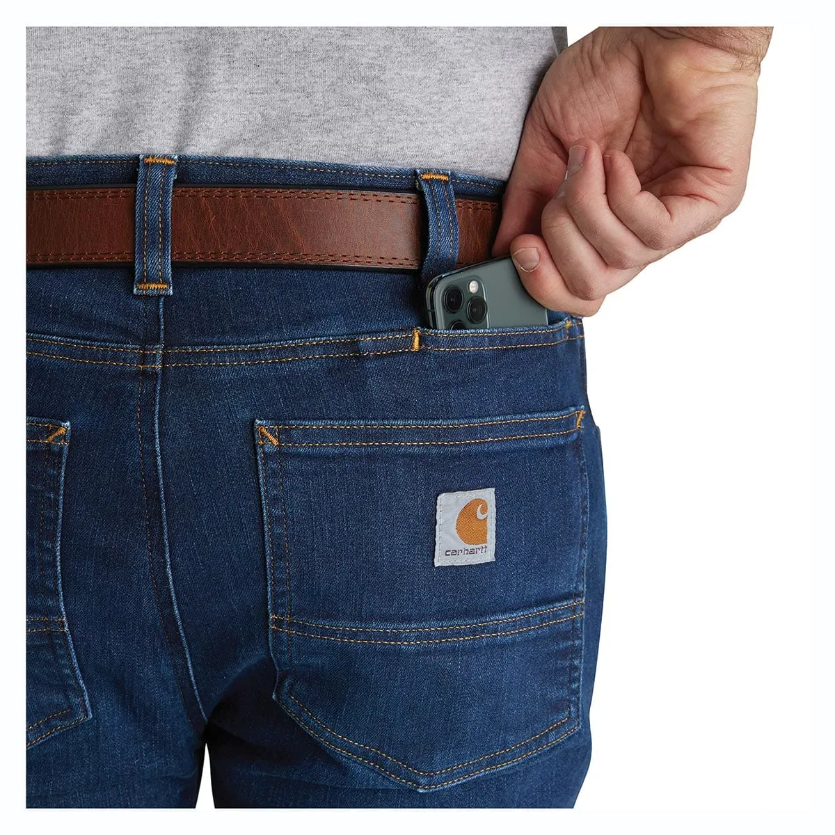 Carhartt Force Straight Fit Low Rise 5-Pocket Tapered Jean