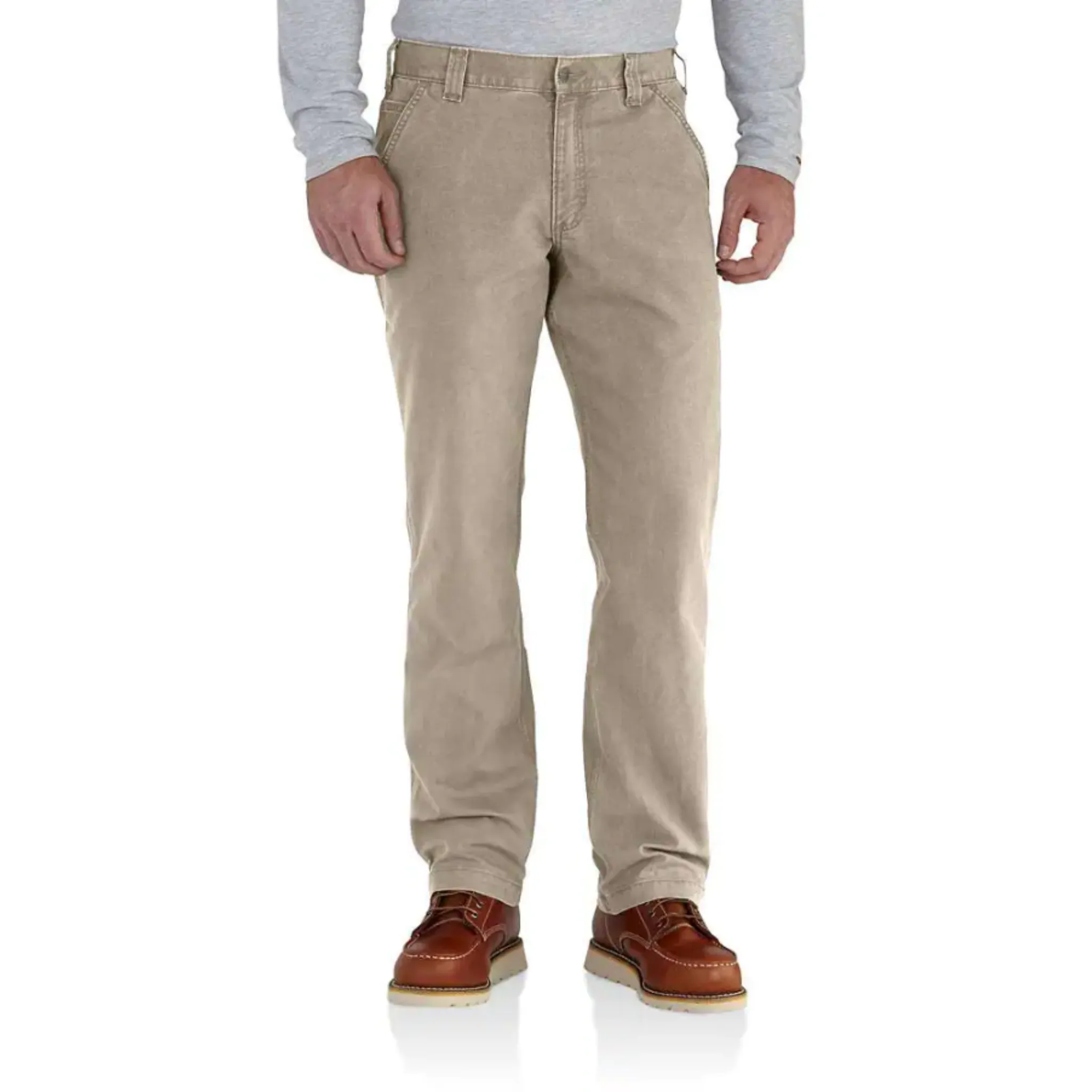 CARHARTT MEN'S RUGGED FLEX RELAXED FIT CANVAS WORK PANT TAN - 102291232