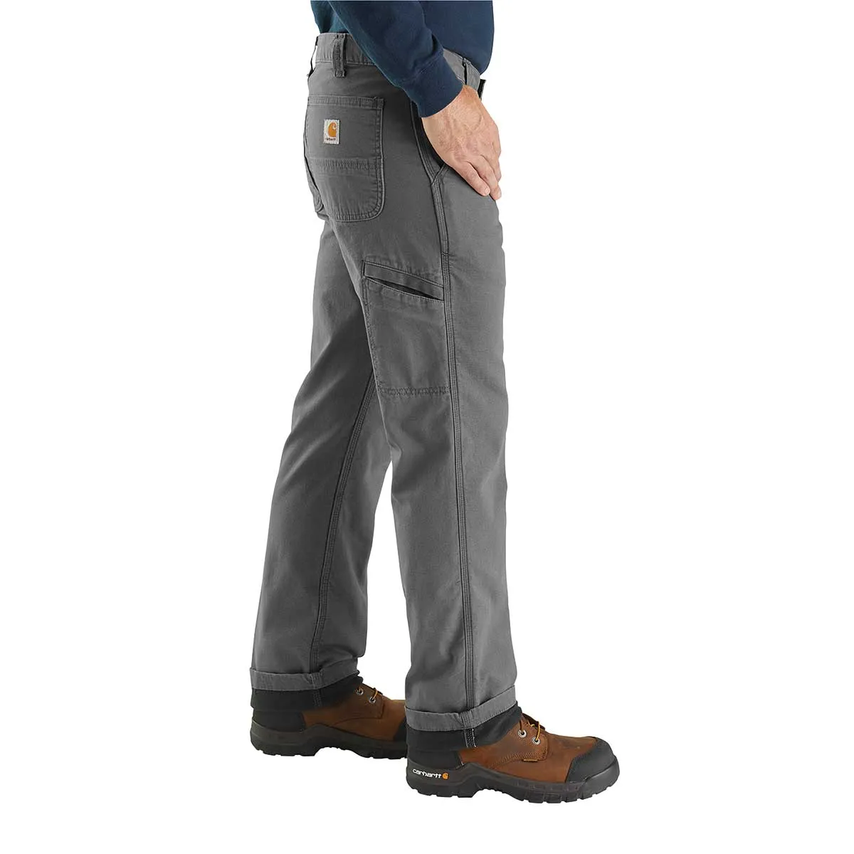 Carhartt Rugged Flex Relaxed Fit Canvas Flannel-Lined Utility Work Pant