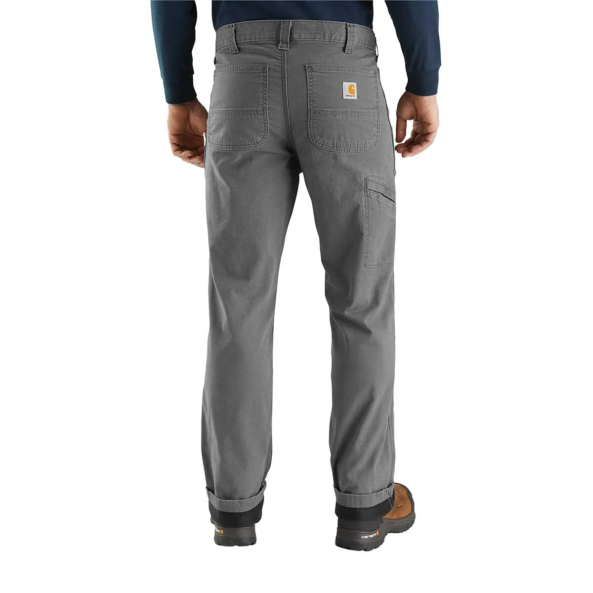 Carhartt Rugged Flex Relaxed Fit Canvas Flannel-Lined Utility Work Pant