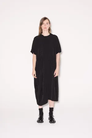 Company of Strangers Yang Dress - Rose Viscose - Black