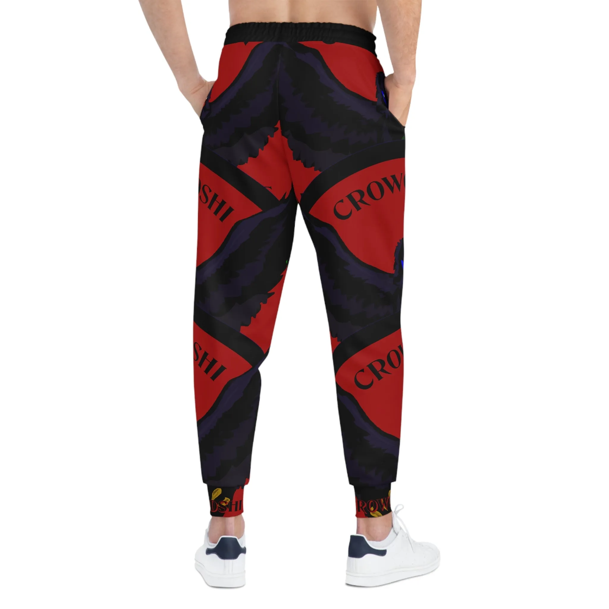 Crowgodshi 3rd GEN Athletic Joggers, BURGUNDY LOGO