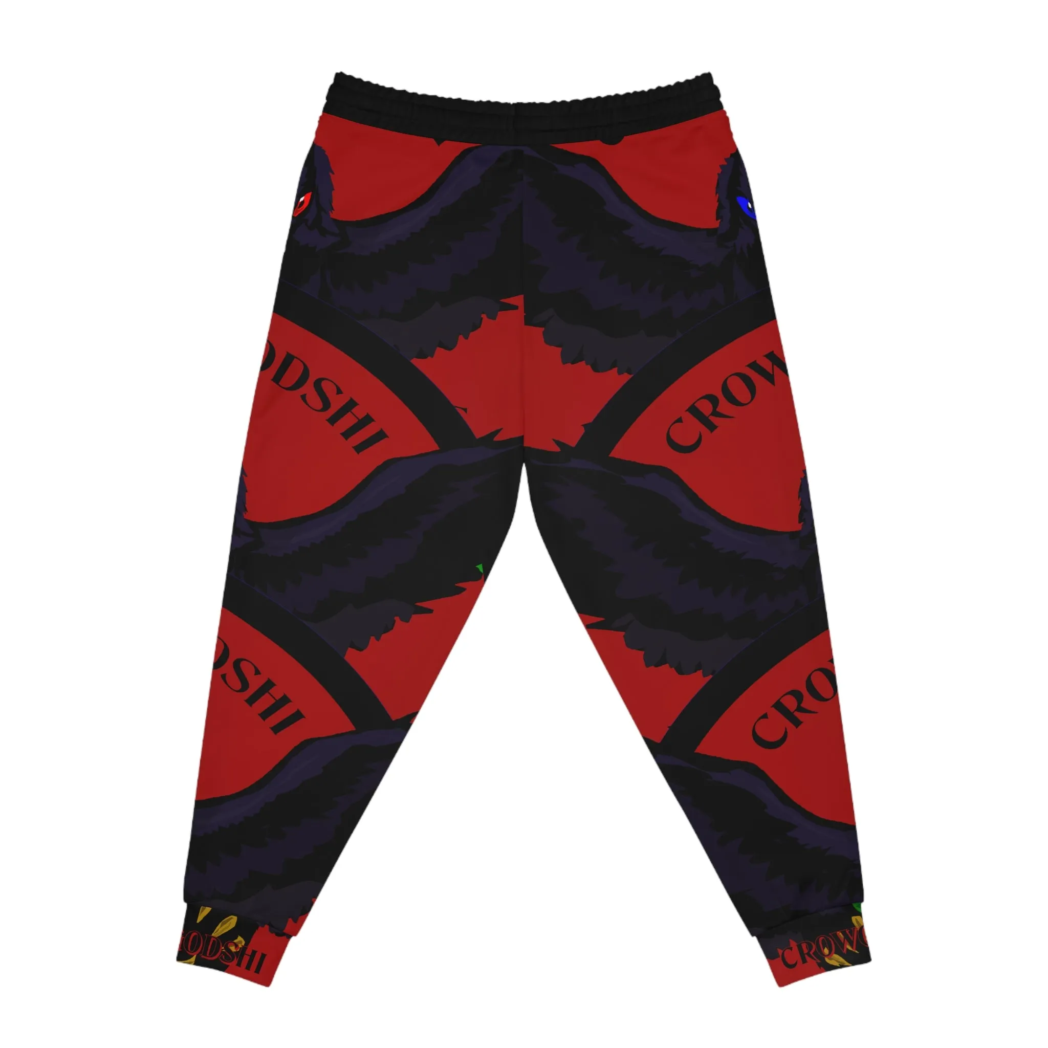 Crowgodshi 3rd GEN Athletic Joggers, BURGUNDY LOGO