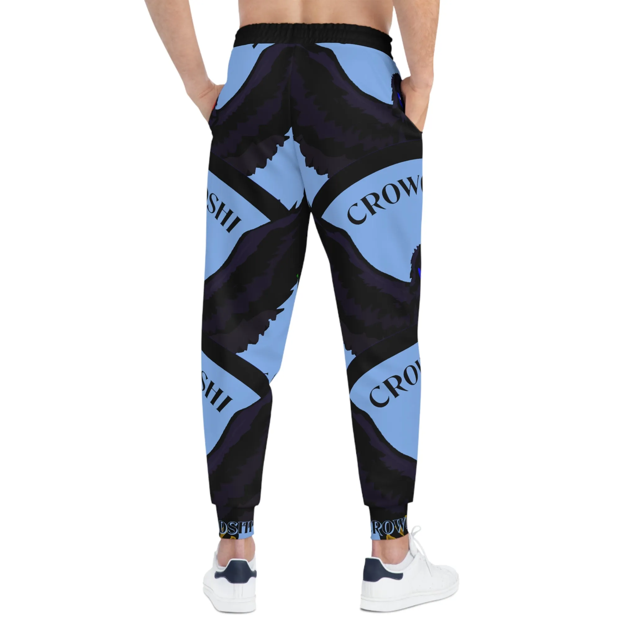 Crowgodshi 3rd GEN Athletic Joggers, CAROLINA BLUE LOGO