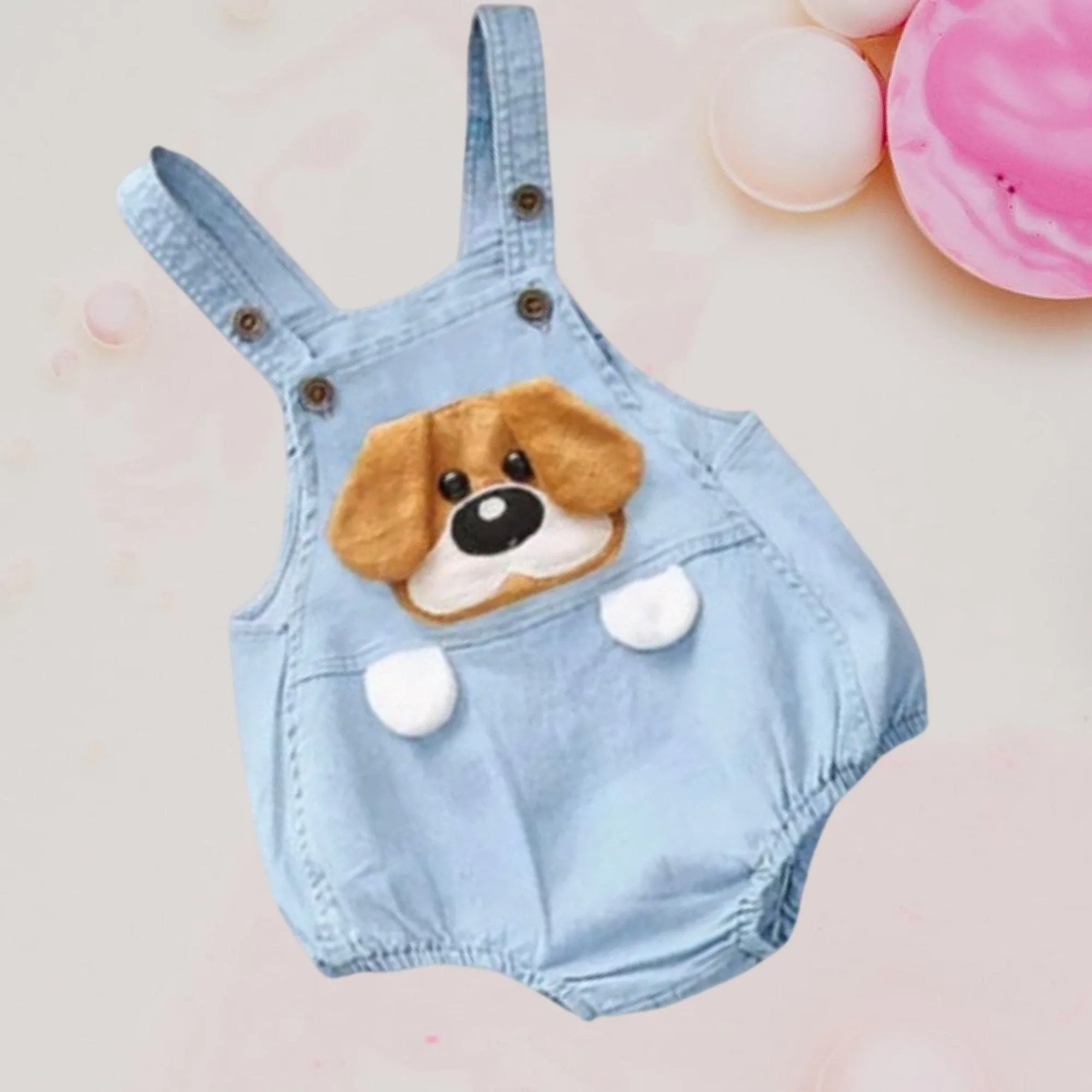 Cutie Face -  Baby Denim Overalls