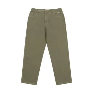 Dime Relaxed Denim Pants Green Washed