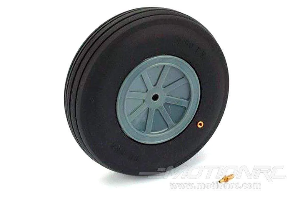 Du-Bro 101.6mm (4") x 29.8mm Large Scale Treaded PVC Wheel for 5mm Axle