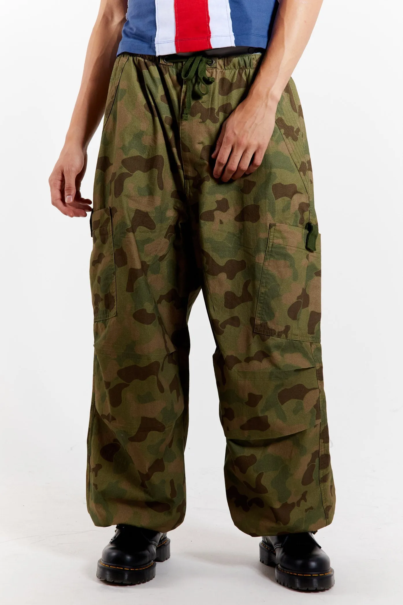 Duck Camo Parachute Pants