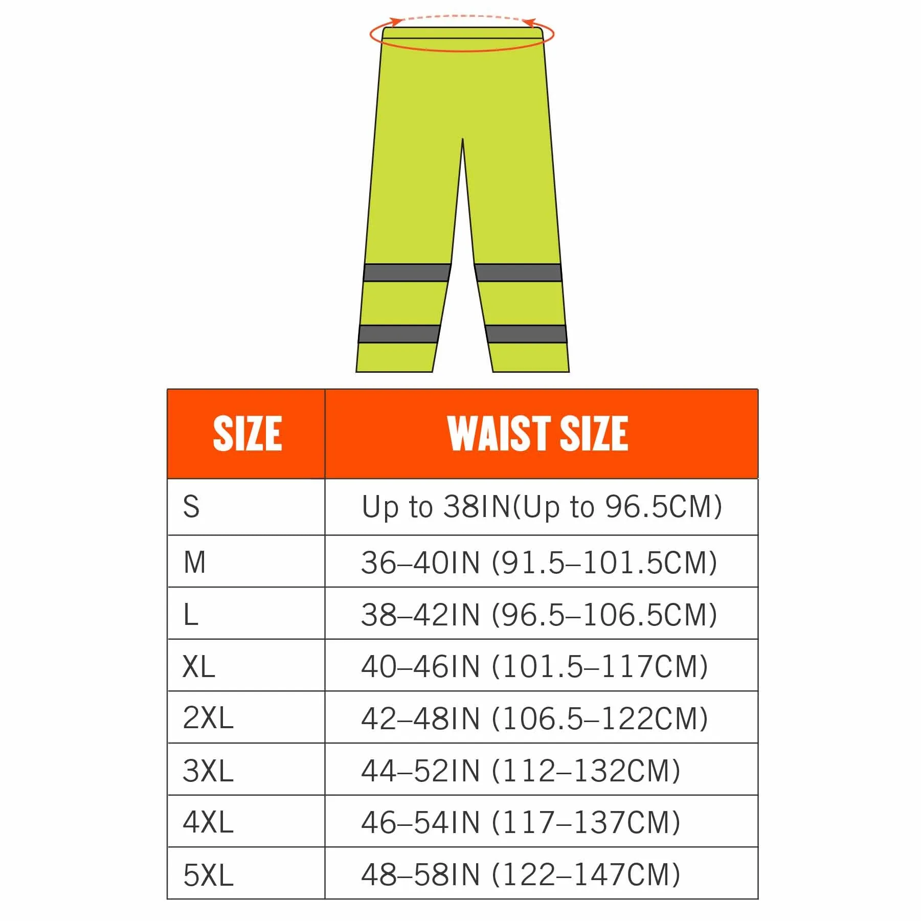 Ergodyne 25343 8916 M Lime Class E Lightweight Hi-Vis Rain Pants