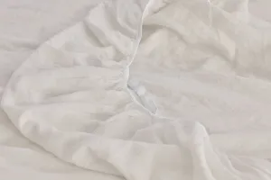 Hemp Crib Sheet in Oat Milk