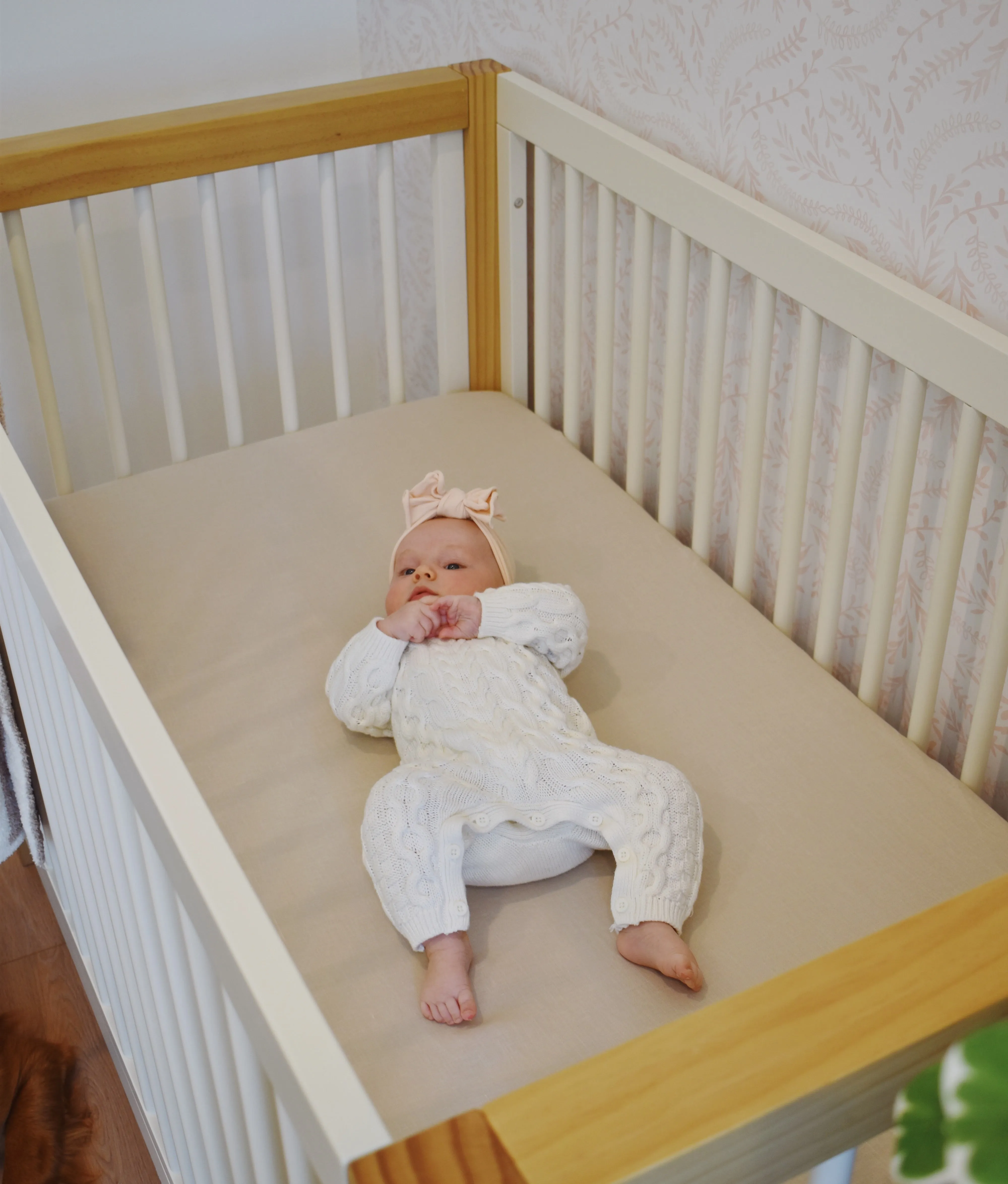 Hemp Crib Sheet in Oat Milk