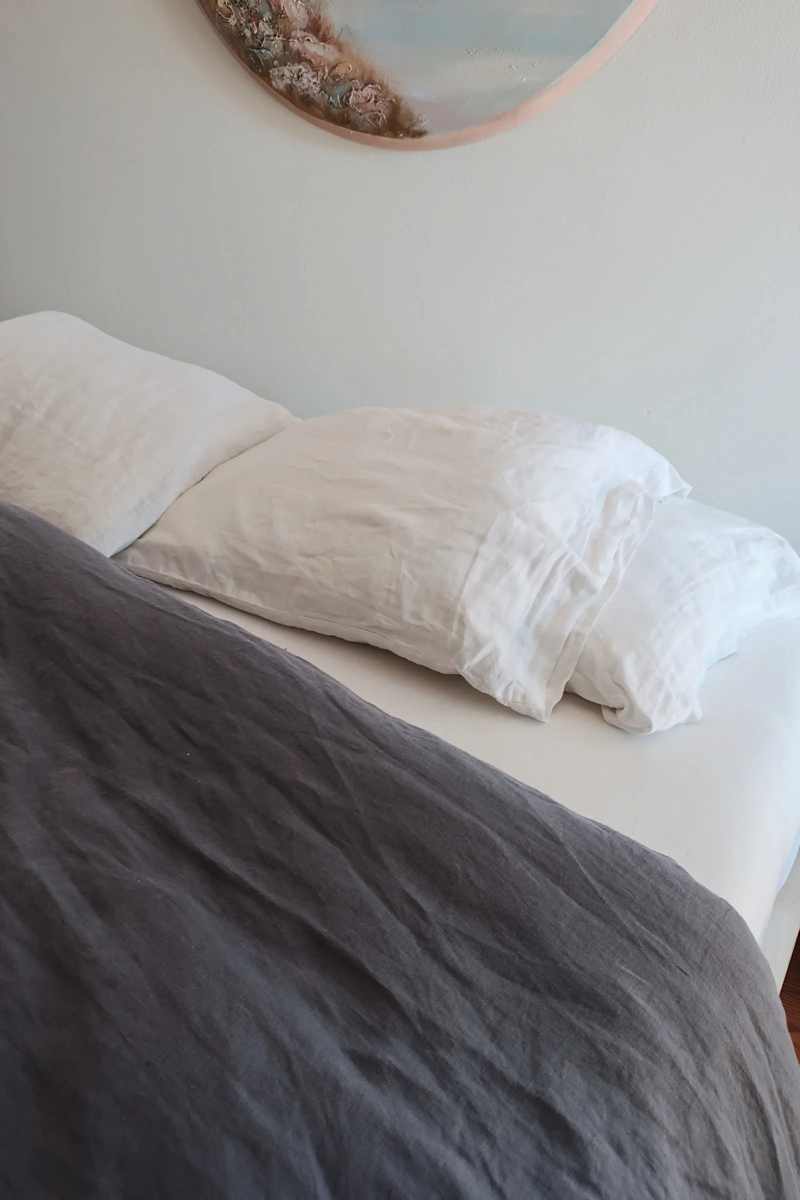 Hemp Duvet Cover in Night Swim