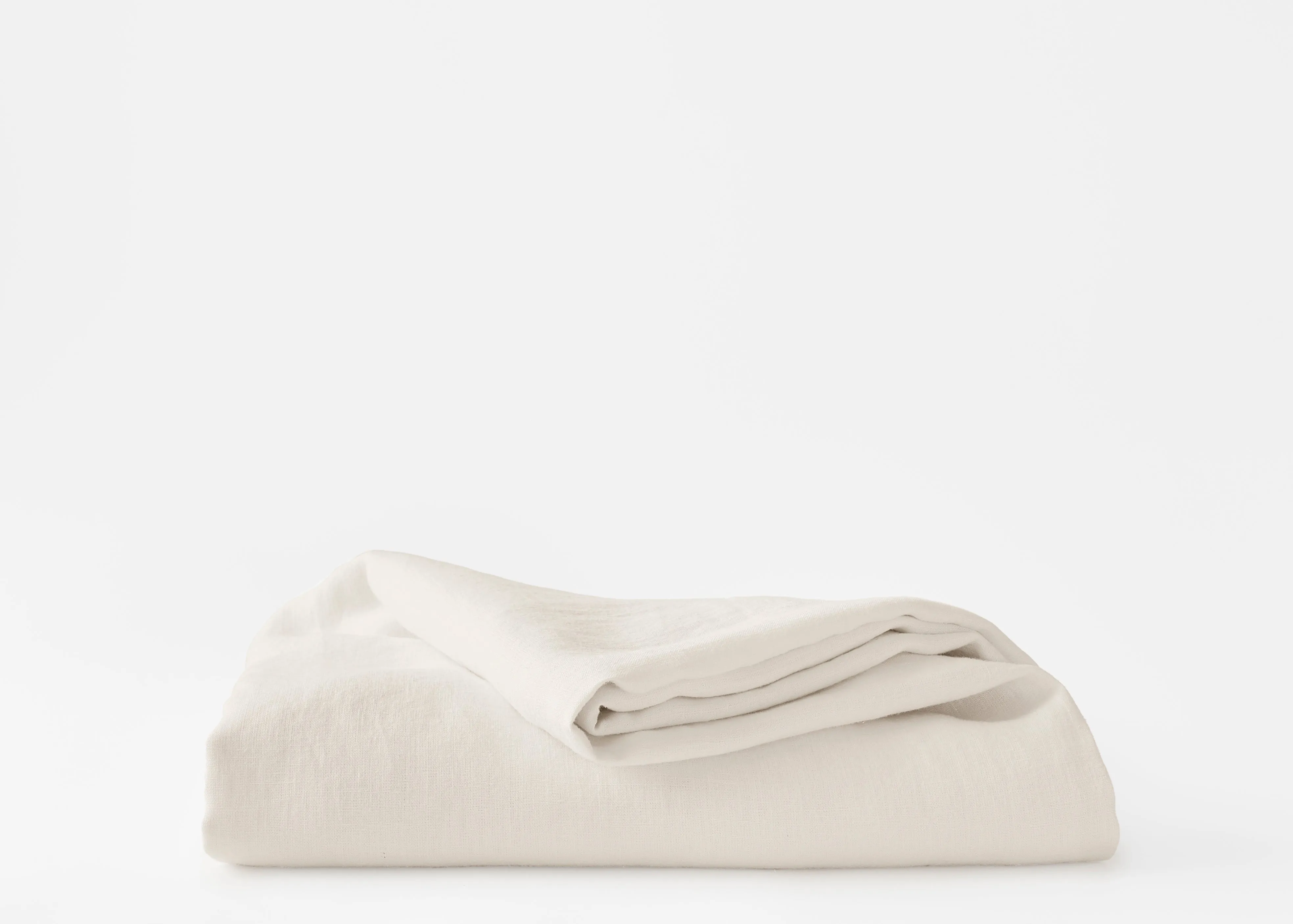 Hemp Duvet Cover in Oat Milk