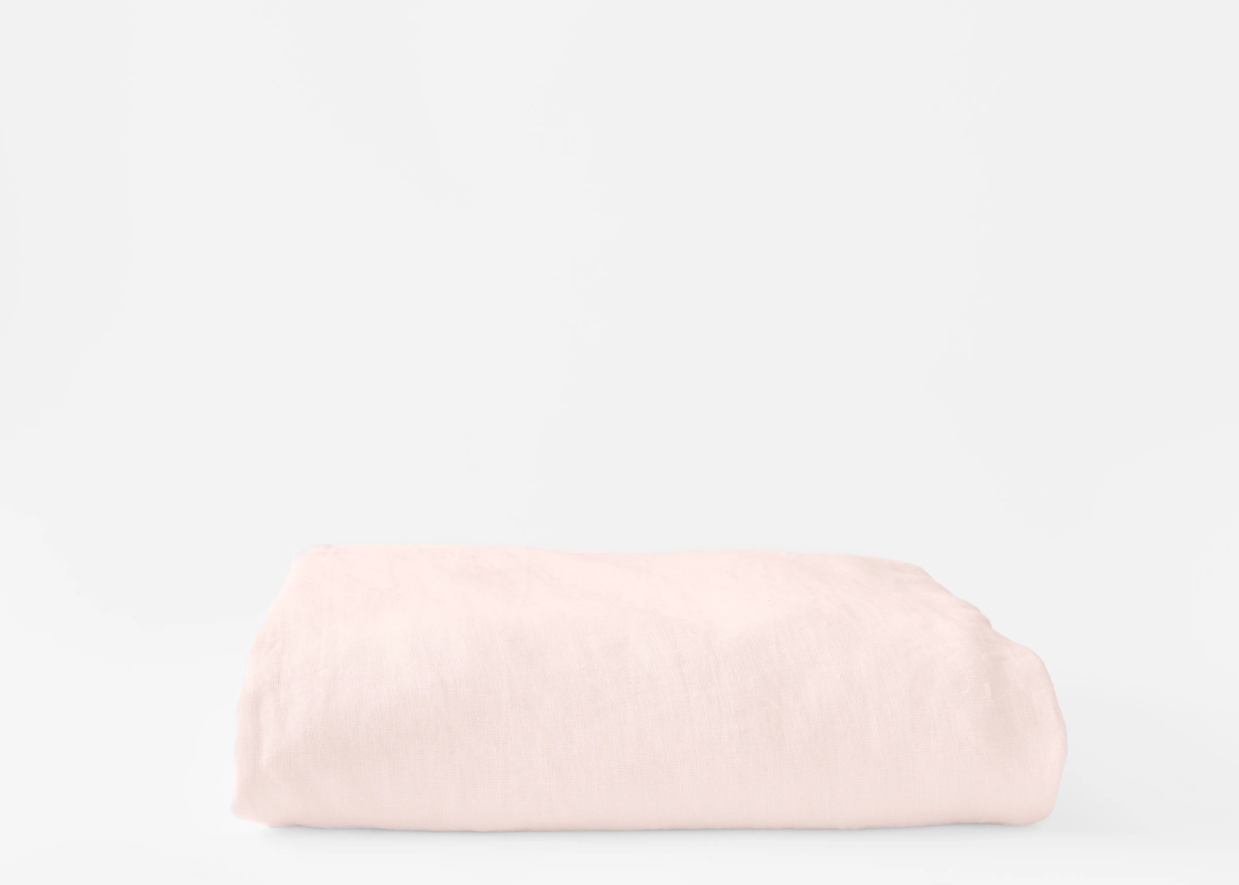 Hemp Duvet Cover in Rosewater