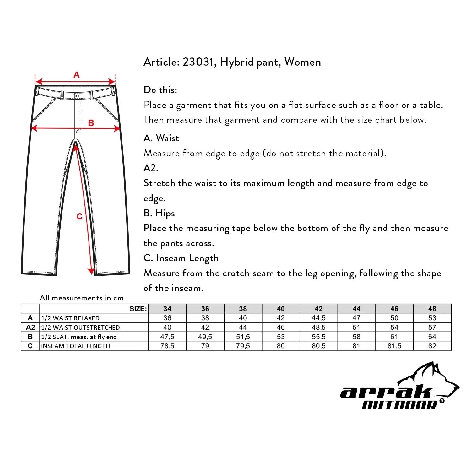 Hybrid Pants Lady (Red)