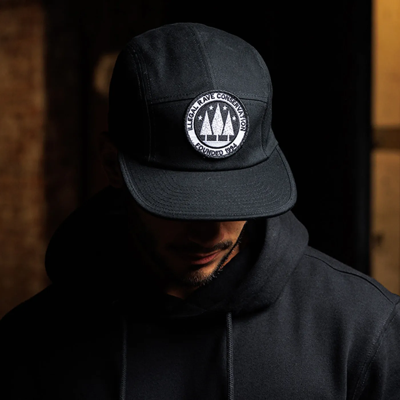 Illegal Rave - 5 Panel Cap - Black