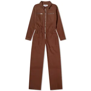 Jumpsuit L. Markey Danny LS, brown