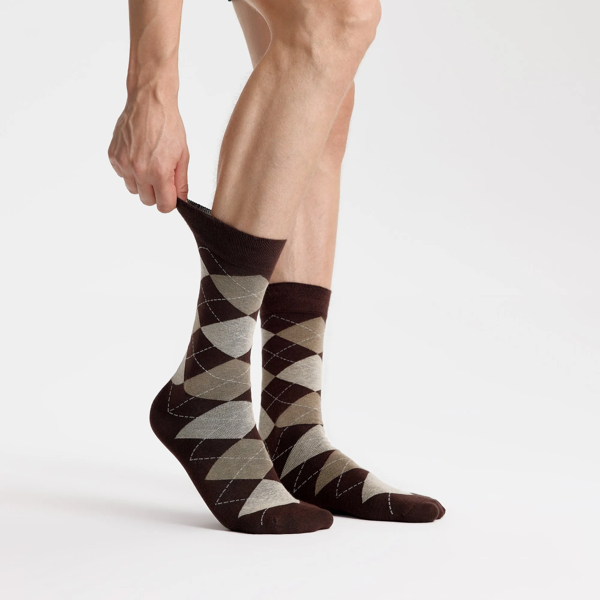 Men’s Bamboo Dress Socks - 5 Pairs, Assorted Pattern Mix Design