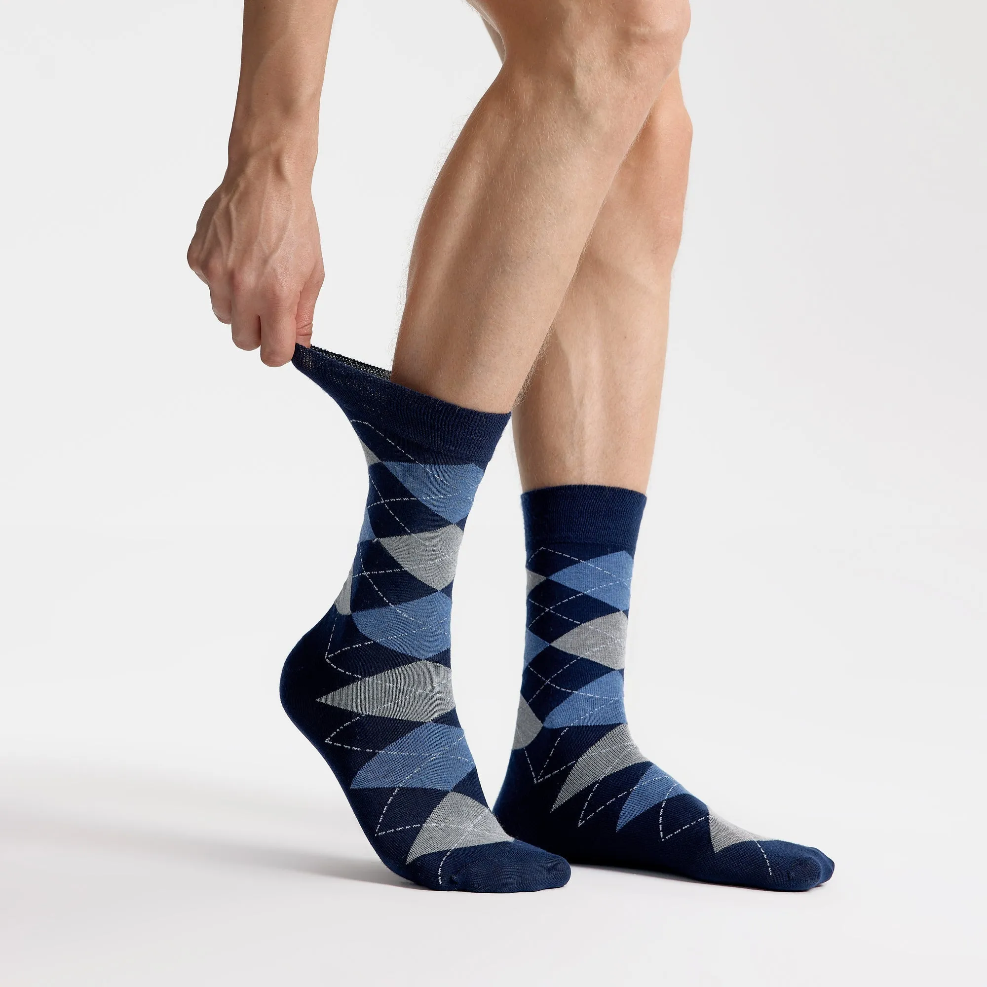 Men’s Bamboo Dress Socks - 5 Pairs, Assorted Pattern Mix Design