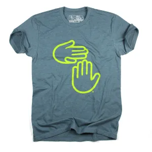 Michigan Hands Tee (Deep Water Blue)