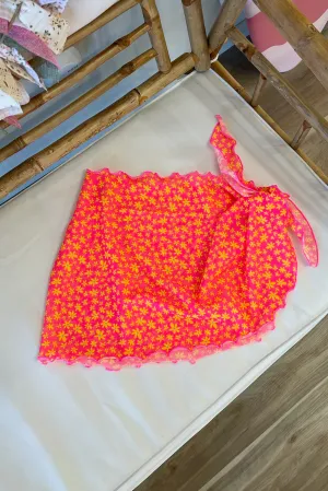 Mini Mesh Sarong in Berry Blush