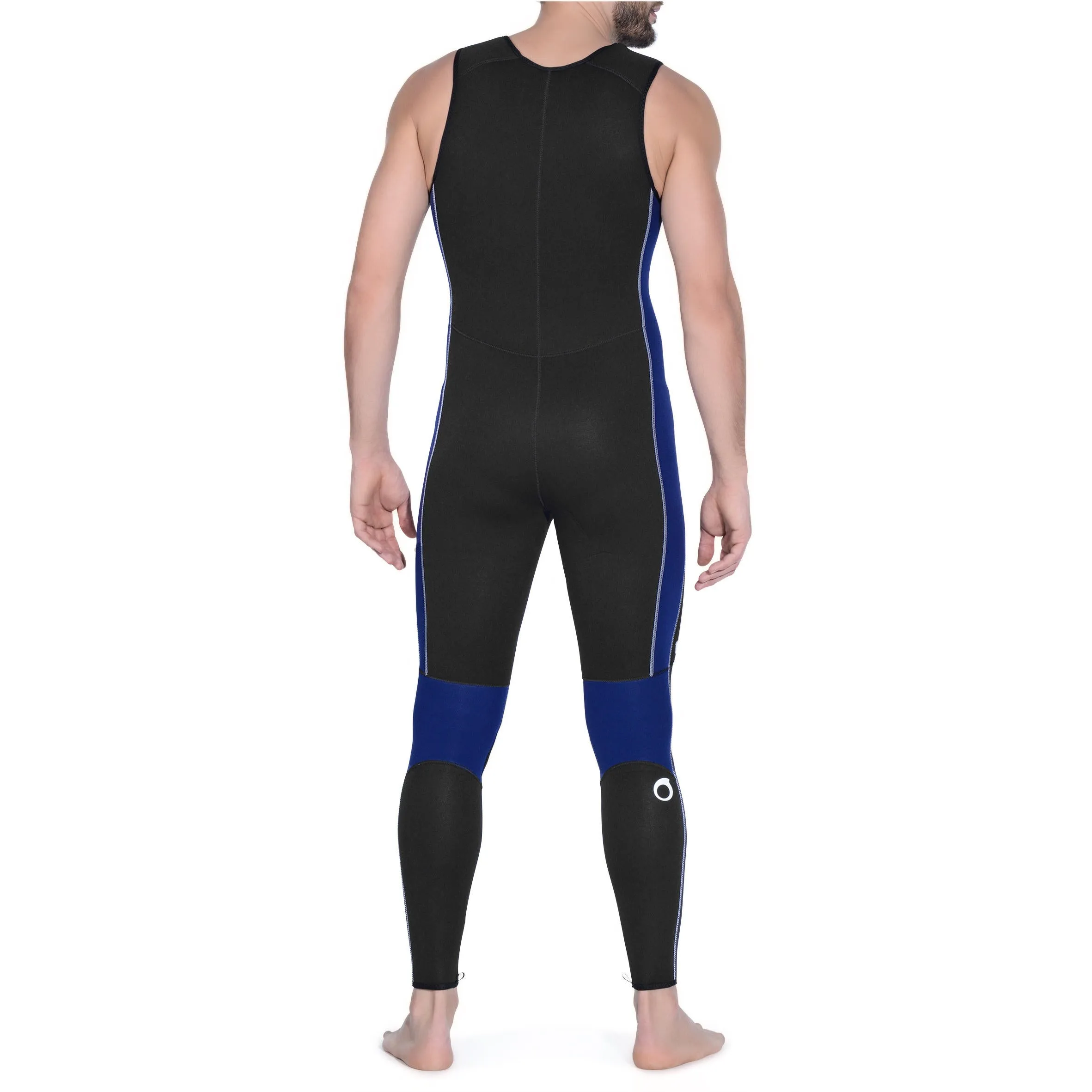 Neoprene diving suit pants SCD 100 neoprene 5 5mm male black/blue SUBEA, black/electric blue