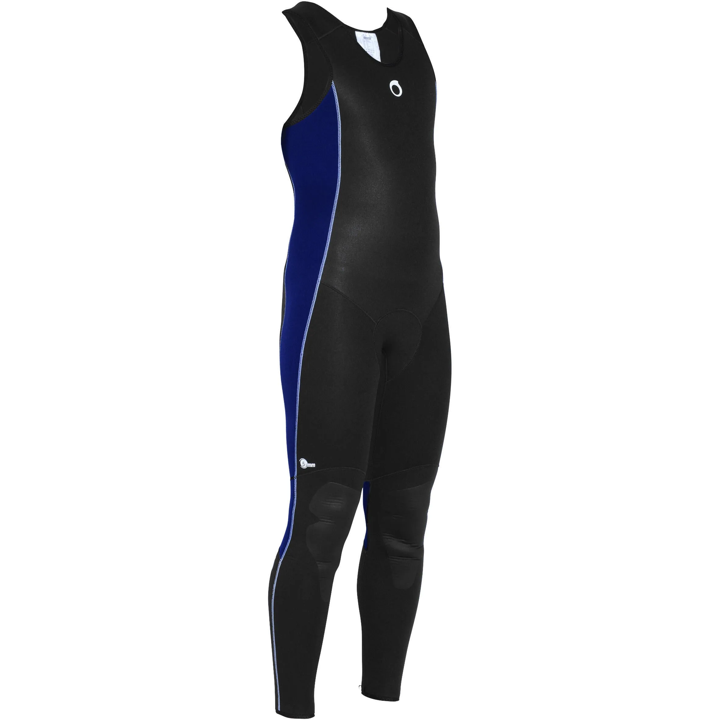 Neoprene diving suit pants SCD 100 neoprene 5 5mm male black/blue SUBEA, black/electric blue