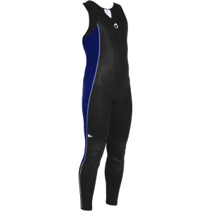 Neoprene diving suit pants SCD 100 neoprene 5 5mm male black/blue SUBEA, black/electric blue