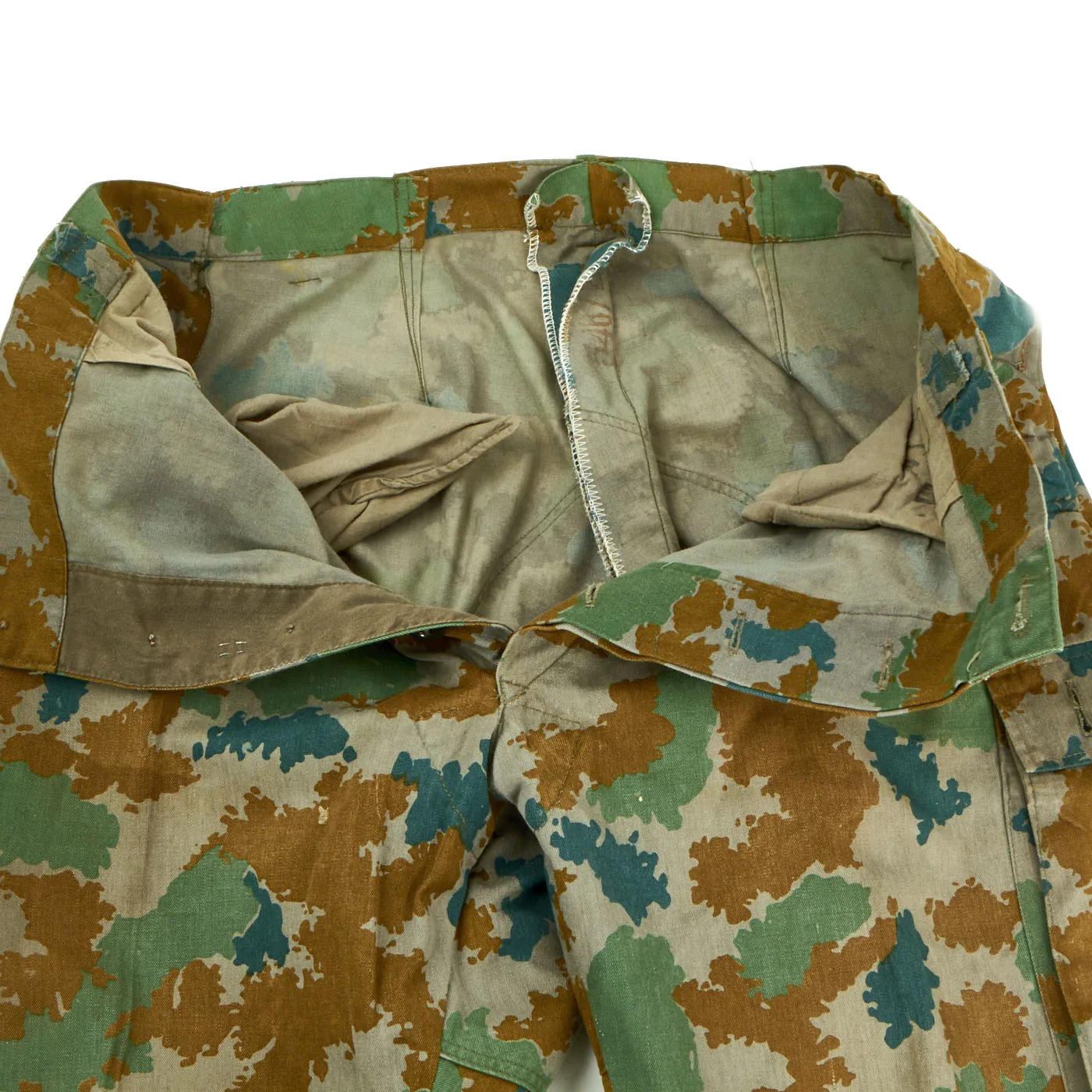 1964 Dated East German M58 Blumentarn Camouflage Utility Uniform Set - Blouse and Trousers